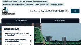 What Portailrh.chudequebec.ca website looked like in 2017 (7 years ago)