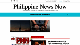 What Philippinenewsnow.com website looked like in 2017 (7 years ago)