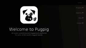 What Pugpig.com website looked like in 2017 (7 years ago)