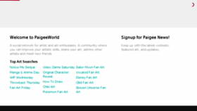 What Paigeeworld.com website looked like in 2017 (7 years ago)