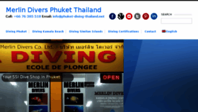 What Phuket-diving-thailand.net website looked like in 2017 (7 years ago)