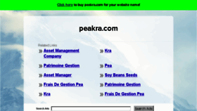 What Peakra.com website looked like in 2017 (7 years ago)