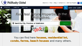 What Philrealtyglobal.com website looked like in 2017 (7 years ago)