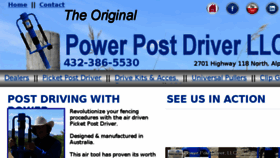 What Powerpostdriver.com website looked like in 2017 (6 years ago)