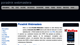 What Poradnik-webmastera.com website looked like in 2017 (7 years ago)