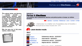 What Parties-and-elections.eu website looked like in 2017 (8 years ago)