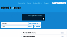 What Paintball-boerse.de website looked like in 2017 (7 years ago)