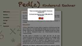 What Pedz.de website looked like in 2017 (7 years ago)