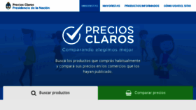 What Preciosclaros.gob.ar website looked like in 2017 (7 years ago)