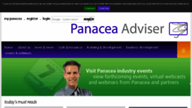 What Panaceaadviser.com website looked like in 2017 (7 years ago)