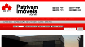 What Patrivamimoveis.com.br website looked like in 2017 (7 years ago)