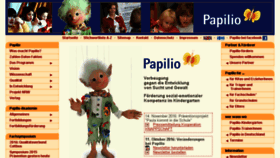 What Papilio.de website looked like in 2017 (7 years ago)