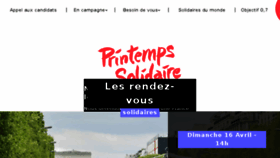 What Printemps-solidaire.fr website looked like in 2017 (7 years ago)