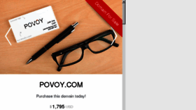 What Povoy.com website looked like in 2017 (7 years ago)