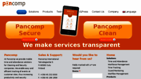 What Pancomp.com website looked like in 2017 (7 years ago)
