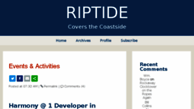 What Pacificariptide.com website looked like in 2017 (6 years ago)