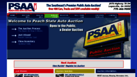 What Peachstateautoauction.com website looked like in 2017 (7 years ago)