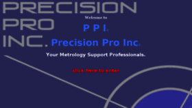 What Precision-pro.com website looked like in 2017 (7 years ago)