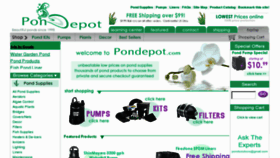 What Pondepot.com website looked like in 2017 (7 years ago)