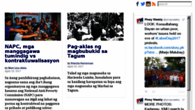 What Pinoyweekly.org website looked like in 2017 (7 years ago)
