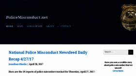What Policemisconduct.net website looked like in 2017 (7 years ago)