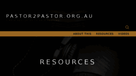 What Pastor2pastor.org.au website looked like in 2017 (7 years ago)