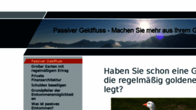 What Passivergeldfluss.de website looked like in 2017 (7 years ago)