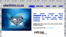 What Planthire.co.za website looked like in 2017 (6 years ago)