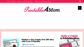 What Printables4mom.com website looked like in 2017 (7 years ago)