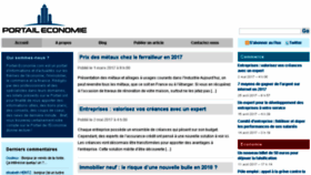 What Portail-economie.com website looked like in 2017 (7 years ago)