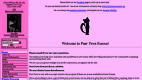 What Purrpawsrescue.org website looked like in 2017 (7 years ago)