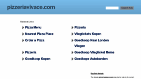 What Pizzeriavivace.com website looked like in 2017 (7 years ago)