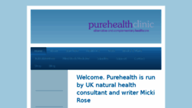 What Purehealthclinic.co.uk website looked like in 2017 (7 years ago)