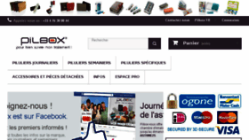 What Pilbox.fr website looked like in 2017 (7 years ago)
