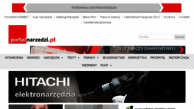 What Portalnarzedzi.pl website looked like in 2017 (7 years ago)