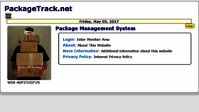 What Packagetrack.net website looked like in 2017 (6 years ago)