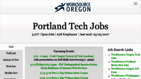 What Portlandtech.org website looked like in 2017 (7 years ago)