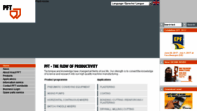 What Pft.eu website looked like in 2017 (7 years ago)