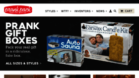 What Prankpack.com website looked like in 2017 (7 years ago)