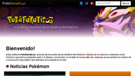 What Pokefanaticos.com website looked like in 2017 (6 years ago)