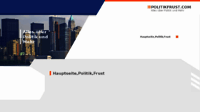 What Politikfrust.com website looked like in 2017 (7 years ago)
