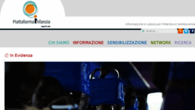 What Piattaformainfanzia.org website looked like in 2017 (7 years ago)
