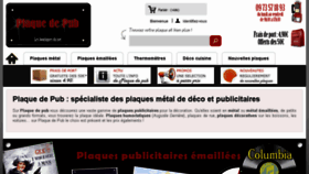 What Plaque-de-pub.com website looked like in 2017 (7 years ago)