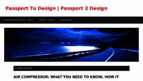 What Passport2design.com website looked like in 2017 (7 years ago)