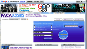 What Pacaloisirs.com website looked like in 2017 (6 years ago)