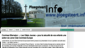 What Ploegsteert.info website looked like in 2017 (7 years ago)