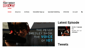 What Peggysmedleyshow.com website looked like in 2017 (7 years ago)