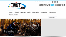What Paintball.be website looked like in 2017 (6 years ago)