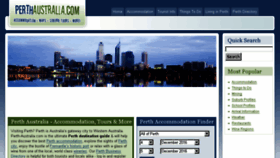 What Perth-australia.com website looked like in 2017 (6 years ago)