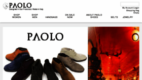 What Paoloshoes.com website looked like in 2017 (7 years ago)